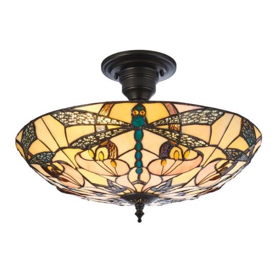 tiffany szitakotos lampa kezzel keszult hendmade tiffany stilusu uvegernyo e27-es led sullyesztett mennyezeti lampa  1900-as evekbeli belsoepiteszeti dizajn 1..jpg